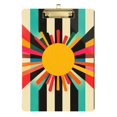 thumbnail image 1 of FORMRS Acrylic Clipboard with Low Profile Clip Standard A4 Letter Size, 12.5" x 9", Geometric Sun, 1 of 8