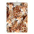 thumbnail image 1 of FORMRS Acrylic Clipboard with Low Profile Clip Standard A4 Letter Size, 12.5" x 9", Giraffe Head Pattern, 1 of 8