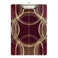 thumbnail image 1 of FORMRS Acrylic Clipboard with Low Profile Clip Standard A4 Letter Size, 12.5" x 9", Gold Abstract Pattern, 1 of 8