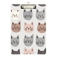 thumbnail image 1 of FORMRS Acrylic Clipboard with Low Profile Clip Standard A4 Letter Size, 12.5" x 9", Gray Cat Pattern, 1 of 8