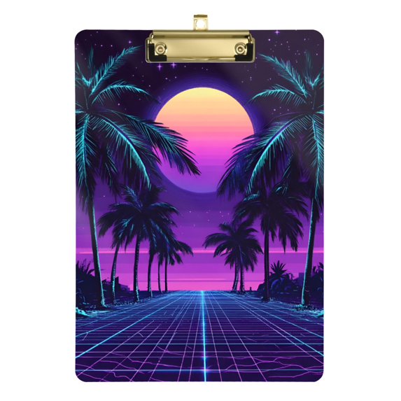 FORMRS Acrylic Clipboard with Low Profile Clip Standard A4 Letter Size, 12.5" x 9", Green Digital Art