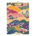 thumbnail image 1 of FORMRS Acrylic Clipboard with Low Profile Clip Standard A4 Letter Size, 12.5" x 9", Green Floral Wave, 1 of 8