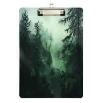 FORMRS Acrylic Clipboard with Low Profile Clip Standard A4 Letter Size, 12.5" x 9", Green Forest