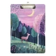 thumbnail image 1 of FORMRS Acrylic Clipboard with Low Profile Clip Standard A4 Letter Size, 12.5" x 9", Green Night Deer, 1 of 8