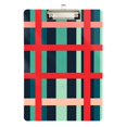 thumbnail image 1 of FORMRS Acrylic Clipboard with Low Profile Clip Standard A4 Letter Size, 12.5" x 9", Green Plaid, 1 of 8