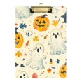 thumbnail image 1 of FORMRS Acrylic Clipboard with Low Profile Clip Standard A4 Letter Size, 12.5" x 9", Halloween Cute Ghosts, 1 of 8