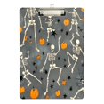 thumbnail image 1 of FORMRS Acrylic Clipboard with Low Profile Clip Standard A4 Letter Size, 12.5" x 9", Halloween Dancing Skeleton, 1 of 8
