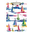 thumbnail image 1 of FORMRS Acrylic Clipboard with Low Profile Clip Standard A4 Letter Size, 12.5" x 9", Hand Drawn Sailboats, 1 of 8
