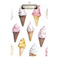 thumbnail image 1 of FORMRS Acrylic Clipboard with Low Profile Clip Standard A4 Letter Size, 12.5" x 9", Ice Cream Pattern, 1 of 8