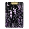 thumbnail image 1 of FORMRS Acrylic Clipboard with Low Profile Clip Standard A4 Letter Size, 12.5" x 9", Light Purple Flowers, 1 of 8