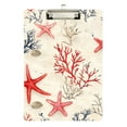 thumbnail image 1 of FORMRS Acrylic Clipboard with Low Profile Clip Standard A4 Letter Size, 12.5" x 9", Light Red Starfish, 1 of 8