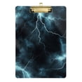 thumbnail image 1 of FORMRS Acrylic Clipboard with Low Profile Clip Standard A4 Letter Size, 12.5" x 9", Lightning Pattern, 1 of 8
