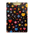 thumbnail image 1 of FORMRS Acrylic Clipboard with Low Profile Clip Standard A4 Letter Size, 12.5" x 9", Moon Pattern, 1 of 8
