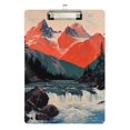 thumbnail image 1 of FORMRS Acrylic Clipboard with Low Profile Clip Standard A4 Letter Size, 12.5" x 9", Mountains at Dawn, 1 of 8
