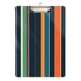 thumbnail image 1 of FORMRS Acrylic Clipboard with Low Profile Clip Standard A4 Letter Size, 12.5" x 9", Navy Blue Stripes, 1 of 8