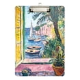 thumbnail image 1 of FORMRS Acrylic Clipboard with Low Profile Clip Standard A4 Letter Size, 12.5" x 9", Ocean Boat, 1 of 8