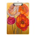 thumbnail image 1 of FORMRS Acrylic Clipboard with Low Profile Clip Standard A4 Letter Size, 12.5" x 9", Orange Abstract Floral, 1 of 8