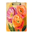 thumbnail image 1 of FORMRS Acrylic Clipboard with Low Profile Clip Standard A4 Letter Size, 12.5" x 9", Pink Abstract Floral, 1 of 8