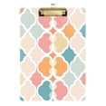 thumbnail image 1 of FORMRS Acrylic Clipboard with Low Profile Clip Standard A4 Letter Size, 12.5" x 9", Pink Abstract Pattern, 1 of 8