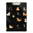 thumbnail image 1 of FORMRS Acrylic Clipboard with Low Profile Clip Standard A4 Letter Size, 12.5" x 9", Pixel Cat, 1 of 8