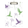 thumbnail image 1 of FORMRS Acrylic Clipboard with Low Profile Clip Standard A4 Letter Size, 12.5" x 9", Purple Birds, 1 of 8