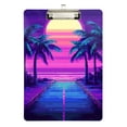 thumbnail image 1 of FORMRS Acrylic Clipboard with Low Profile Clip Standard A4 Letter Size, 12.5" x 9", Purple Digital Art, 1 of 8