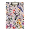 thumbnail image 1 of FORMRS Acrylic Clipboard with Low Profile Clip Standard A4 Letter Size, 12.5" x 9", Purple Floral Pattern, 1 of 8