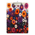 thumbnail image 1 of FORMRS Acrylic Clipboard with Low Profile Clip Standard A4 Letter Size, 12.5" x 9", Purple Flowers, 1 of 8