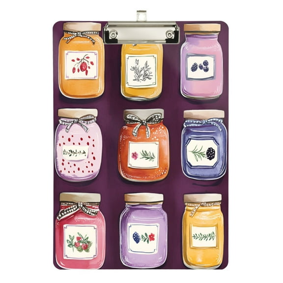 FORMRS Acrylic Clipboard with Low Profile Clip Standard A4 Letter Size, 12.5" x 9", Purple Jam