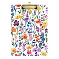 thumbnail image 1 of FORMRS Acrylic Clipboard with Low Profile Clip Standard A4 Letter Size, 12.5" x 9", Purple Wildflower Pattern, 1 of 8