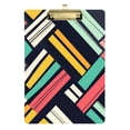 thumbnail image 1 of FORMRS Acrylic Clipboard with Low Profile Clip Standard A4 Letter Size, 12.5" x 9", Red Geometric, 1 of 8