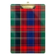 thumbnail image 1 of FORMRS Acrylic Clipboard with Low Profile Clip Standard A4 Letter Size, 12.5" x 9", Red Green Pattern, 1 of 8