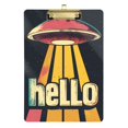 thumbnail image 1 of FORMRS Acrylic Clipboard with Low Profile Clip Standard A4 Letter Size, 12.5" x 9", Red UFO, 1 of 8