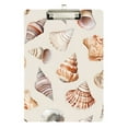 thumbnail image 1 of FORMRS Acrylic Clipboard with Low Profile Clip Standard A4 Letter Size, 12.5" x 9", Red Watercolor Seashells, 1 of 8
