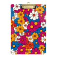 thumbnail image 1 of FORMRS Acrylic Clipboard with Low Profile Clip Standard A4 Letter Size, 12.5" x 9", Red Whimsical Floral, 1 of 8
