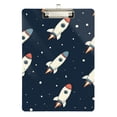 thumbnail image 1 of FORMRS Acrylic Clipboard with Low Profile Clip Standard A4 Letter Size, 12.5" x 9", Rocket Pattern, 1 of 8