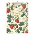 thumbnail image 1 of FORMRS Acrylic Clipboard with Low Profile Clip Standard A4 Letter Size, 12.5" x 9", Small Strawberry Pattern, 1 of 8