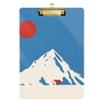 thumbnail image 1 of FORMRS Acrylic Clipboard with Low Profile Clip Standard A4 Letter Size, 12.5" x 9", Snow Mountain, 1 of 8