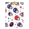 thumbnail image 1 of FORMRS Acrylic Clipboard with Low Profile Clip Standard A4 Letter Size, 12.5" x 9", Star Spangled Helmets, 1 of 8