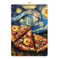 thumbnail image 1 of FORMRS Acrylic Clipboard with Low Profile Clip Standard A4 Letter Size, 12.5" x 9", Starry Pizza, 1 of 8