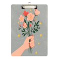 thumbnail image 1 of FORMRS Acrylic Clipboard with Low Profile Clip Standard A4 Letter Size, 12.5" x 9", Stars Flower, 1 of 8