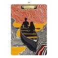 thumbnail image 1 of FORMRS Acrylic Clipboard with Low Profile Clip Standard A4 Letter Size, 12.5" x 9", Striped Boat, 1 of 8