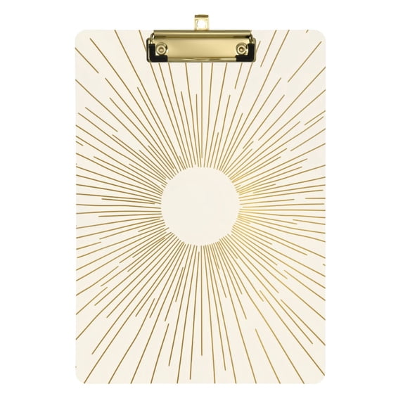 FORMRS Acrylic Clipboard with Low Profile Clip Standard A4 Letter Size, 12.5" x 9", Sunshine