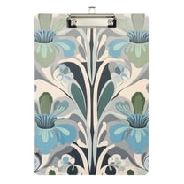 FORMRS Acrylic Clipboard with Low Profile Clip Standard A4 Letter Size, 12.5" x 9", Vibrant Abstract Design