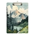 thumbnail image 1 of FORMRS Acrylic Clipboard with Low Profile Clip Standard A4 Letter Size, 12.5" x 9", Watercolor Mountatin, 1 of 8