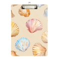 thumbnail image 1 of FORMRS Acrylic Clipboard with Low Profile Clip Standard A4 Letter Size, 12.5" x 9", Watercolor Seashell, 1 of 8