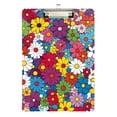 thumbnail image 1 of FORMRS Acrylic Clipboard with Low Profile Clip Standard A4 Letter Size, 12.5" x 9", Whimsical Floral, 1 of 8