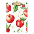 thumbnail image 1 of FORMRS Acrylic Clipboard with Low Profile Clip Standard A4 Letter Size, 12.5" x 9", White Apple Pattern, 1 of 8