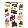 thumbnail image 1 of FORMRS Acrylic Clipboard with Low Profile Clip Standard A4 Letter Size, 12.5" x 9", White Cakes Pattern, 1 of 8