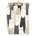 thumbnail image 1 of FORMRS Acrylic Clipboard with Low Profile Clip Standard A4 Letter Size, 12.5" x 9", White Cute Cats, 1 of 8